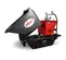 Red and black ALLEN Concrete Buggy, 16 cubic ft., Tracks, Gas Powered