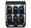 Blue and black MILLERELEC Welder Rack, 350 Amps, 4 Pack