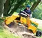 Yellow and black VERMEER Stump Grinder, 20-30 HP, Gas Powered